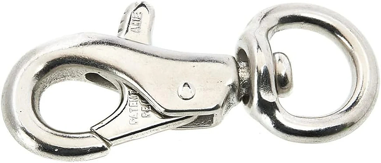 Weaver Leather Bull Snap with Trigger – Heavy-Duty 1in Nickel