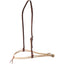 Equibrand Martin Saddlery Nylon Double Rope Noseband in tan, featuring a durable double-rope design and an adjustable dark brown leather crown strap with a silver-tone buckle. This high-quality western horse tack (NBDROPEB) is designed for training and control, combining functional nylon rope with premium leather craftsmanship. Perfect for equestrians seeking professional-grade equipment for their horse's headstall.