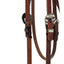 Weaver Leather Browband Headstall - 3/4" Canyon Rose Leather