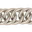 Weaver Leather Horizons Single Flat Link Chain Curb Strap - 5/8" Harness Leather, 4-1/2" Chain, Sunset