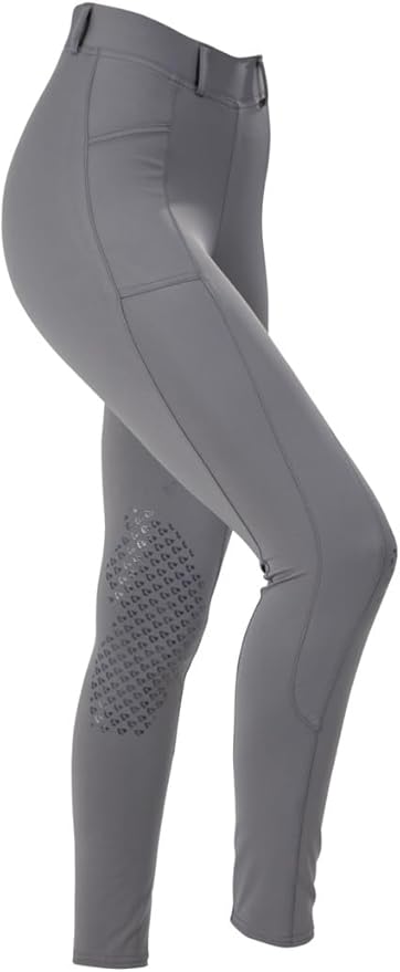 Shires Aubrion Elmira Women's Riding Tights - Silicone Knee Patch & Phone Pocket - Multiple Sizes