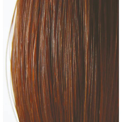 Professional's Choice Hunter Tail extension for AQHA shows, featuring premium chestnut-colored real horse hair. This close-up highlights the glossy, natural-looking fine strands designed for a seamless blend. A must-have for achieving a full, professional tail in hunter under saddle and performance classes. Perfect for equestrian competitions where a polished, thick tail is essential for a winning presentation.