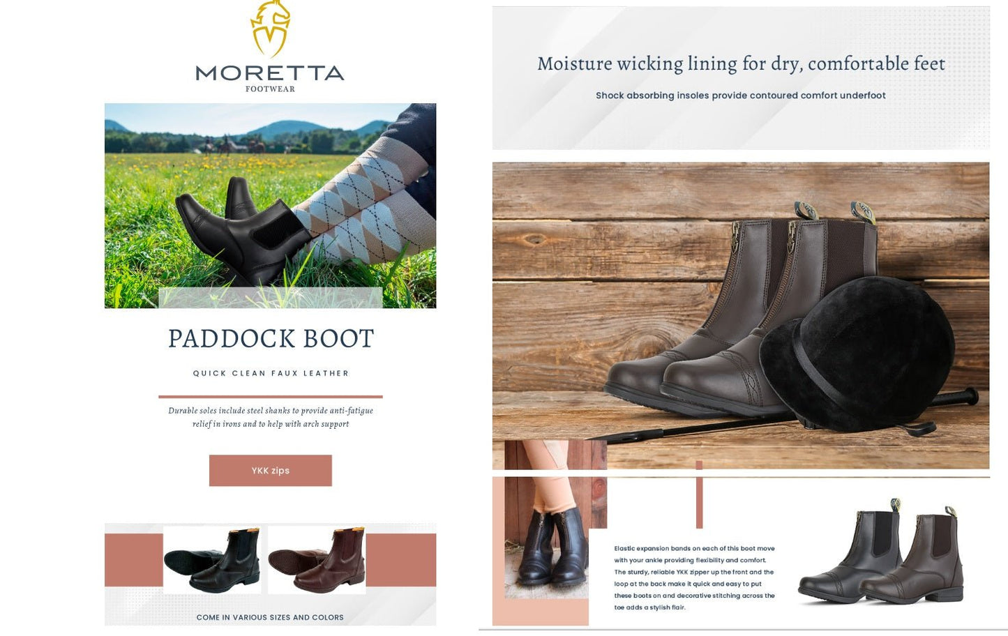 Shires Moretta Clio Plus Adult's or Child's Paddock Boots Black 9963 - Hooves and Paws