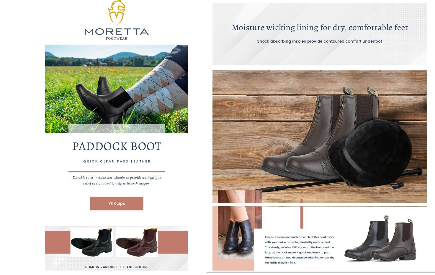 Shires Moretta Clio Plus Adult's or Child's Paddock Boots Black 9963 - Hooves and Paws