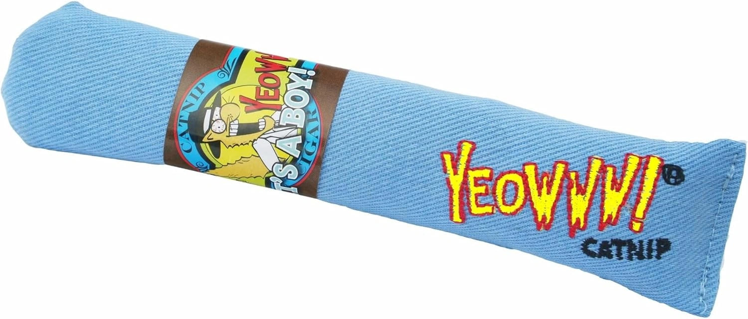 Yeowww Cigar Singles Premium Organic Catnip for Cats, presented with clean minimalist background