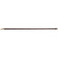 Martin Archery 1-inch Biothane Tiedown Strap in chocolate brown featuring durable brass hardware. This adjustable horse tiedown includes a heavy-duty snap hook and a classic buckle with multiple sizing holes. Made from weather-resistant Biothane that mimics the look of leather with superior strength, it's an essential piece of high-quality equestrian tack for western riders and trainers.