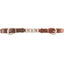 Martin Latigo Leather Curb Strap with a durable flat link silver chain and rich brown latigo leather. This adjustable horse tack accessory features two silver-toned buckles for a custom, secure fit on western bits. Designed for reliability and style, it is a high-quality equestrian essential perfect for training and performance riding.