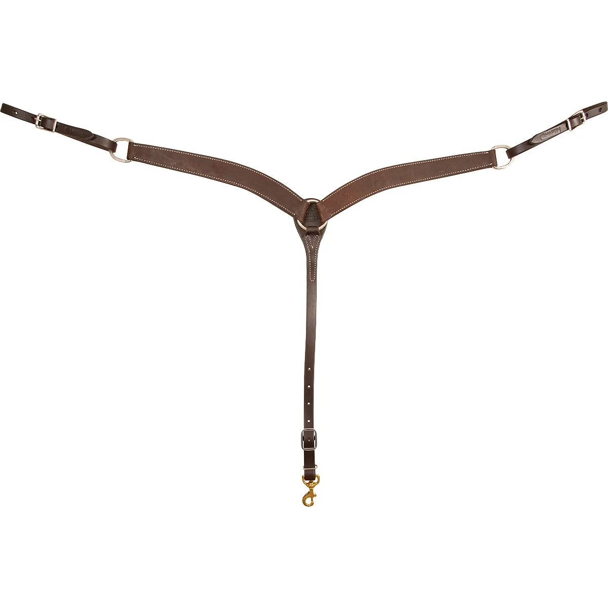 Martin Saddlery 1.75-inch Roughout Leather Breastcollar - Durable Western Tack