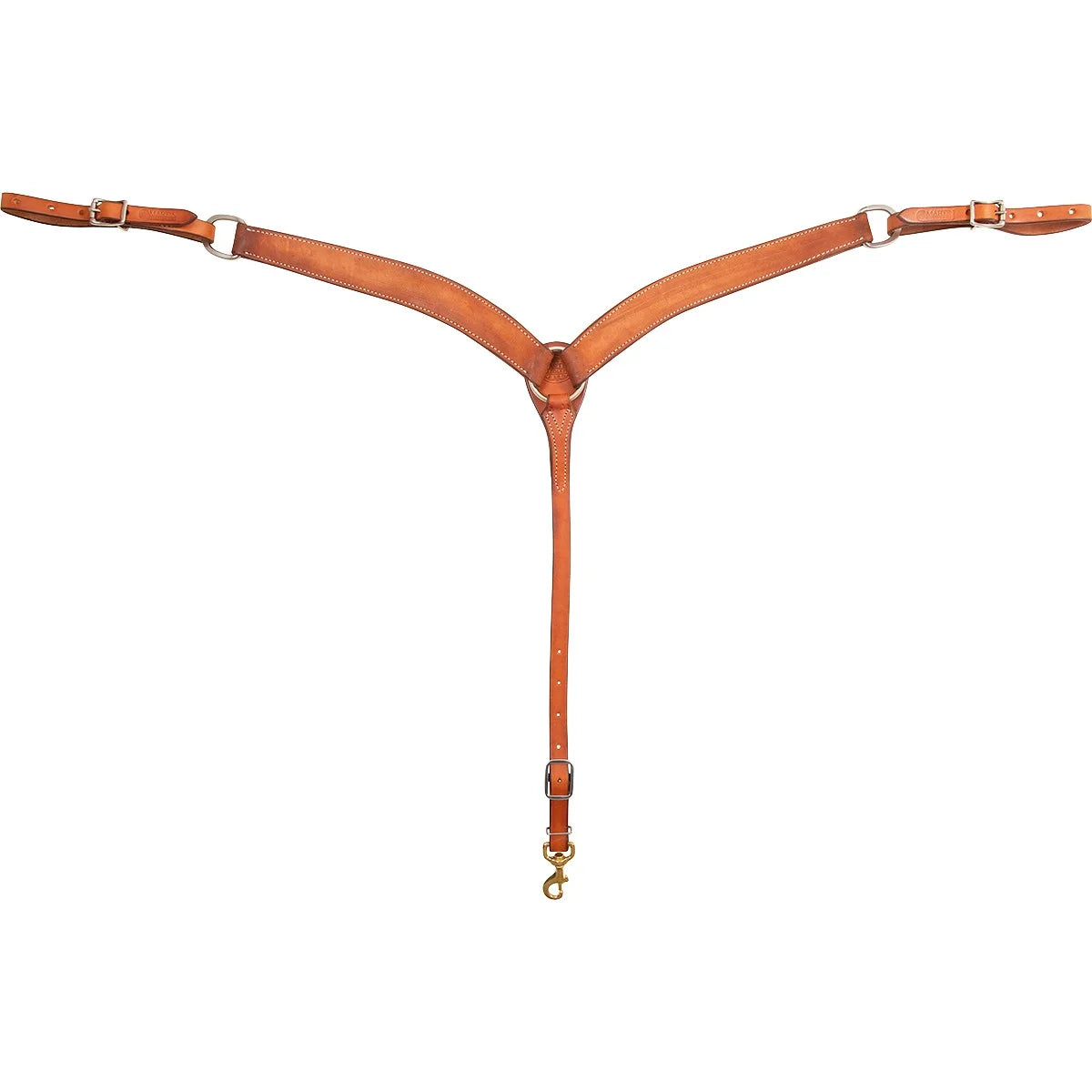 Martin Saddlery 1.75-inch Roughout Leather Breastcollar - Durable Western Tack