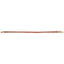 Martin Saddlery 1" heavy-duty harness leather tiedown strap for western horse tack. This russet brown leather strap features durable construction with reinforced stitching, solid brass swivel snaps on both ends for easy attachment, and an adjustable buckle with multiple holes for a custom fit. A premium quality equestrian accessory designed for strength and longevity, ideal for horse training, barrel racing, and performance events.