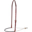 Martin Saddlery 3/16 inch Single Rope Noseband featuring a black shrink-wrapped nose piece for enhanced horse control. This high-quality western training aid includes a durable dark brown leather crown strap with an adjustable silver buckle and a white rope tie-back with a sturdy metal ring. Designed for precision communication and durability, this premium leather horse tack is essential for professional trainers and equestrian enthusiasts seeking better responsiveness.