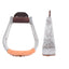 Martin Saddlery Aluminum Engraved Stirrup - Durable Lightweight Western Show Stirrups