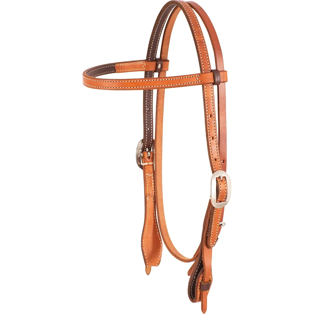 Martin Saddlery Browband Headstall with Quick Change Bit Ends - Premium Leather Horse Tack