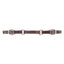 Martin Saddlery Jim Edwards Leather Curb Strap crafted from premium dark brown leather with elegant white decorative stitching. This high-quality horse tack features durable stainless steel buckles and rings, offering both adjustability and a professional look. Ideal for western riding and performance horses, this essential piece of equestrian gear provides precise control and durability for riders who value craftsmanship and style.