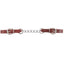 Martin Saddlery Latigo Curb Strap featuring premium burgundy latigo leather and a durable five-link stainless steel chain center. Designed with two adjustable buckles for a secure, custom fit, this high-quality western horse tack essential provides precise leverage and control. Ideal for western riding and horse training, this sleek and functional bit accessory is a must-have for any equestrian’s collection.