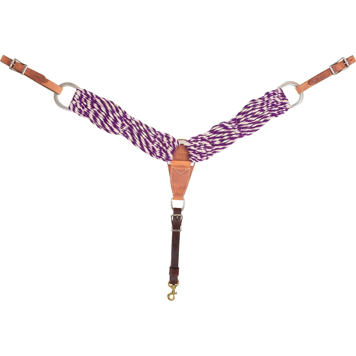 Martin Saddlery Mohair Breastcollar - 3-inch Width, Natural Fiber for Breathable Comfort and Fit
