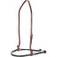 Martin Saddlery Nylon Rope Shrink Wrap Noseband NBDROPES featuring a black nylon rope noseband with protective shrink wrap. This Western horse tack includes a durable dark oil leather headstall with an adjustable silver buckle for a custom fit. Perfect for horse training or performance, this professional-grade noseband combines durability with a classic Western aesthetic.