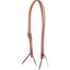 Martin Saddlery Ranahan Headstall crafted from premium medium brown harness leather with durable white contrast stitching. This professional Western headstall features a high-quality stainless steel buckle for easy adjustment and classic leather tie bit ends for security. A versatile and long-lasting piece of horse tack, perfect for ranch work, training, or trail riding. Ideal for any equestrian looking for top-tier Western horse gear.