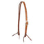 Martin Saddlery Ranahan Weathered Antique Vine Tooled Split Ear Headstall featuring intricate floral vine carving on high-quality leather. This western horse headstall showcases a rich weathered tan finish, a classic silver-toned buckle for easy adjustment, and durable leather tie ends for bit attachment. Perfect for performance or pleasure riding, this piece combines traditional craftsmanship with rugged, antique style for a standout look in any arena.