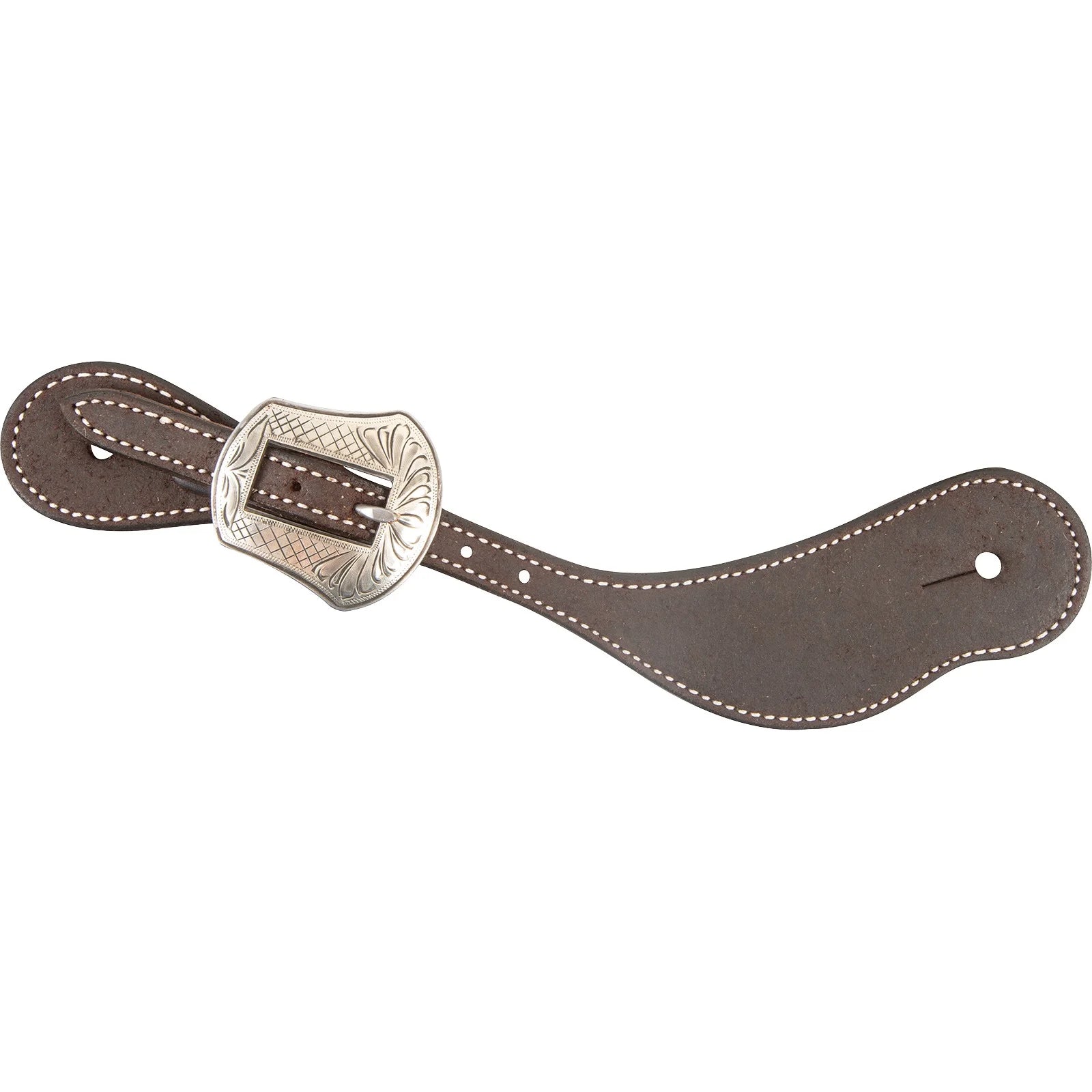 Martin Saddlery Roughout Cowboy Spurstraps with Laramie Buckle - Durable Western Leather Tack