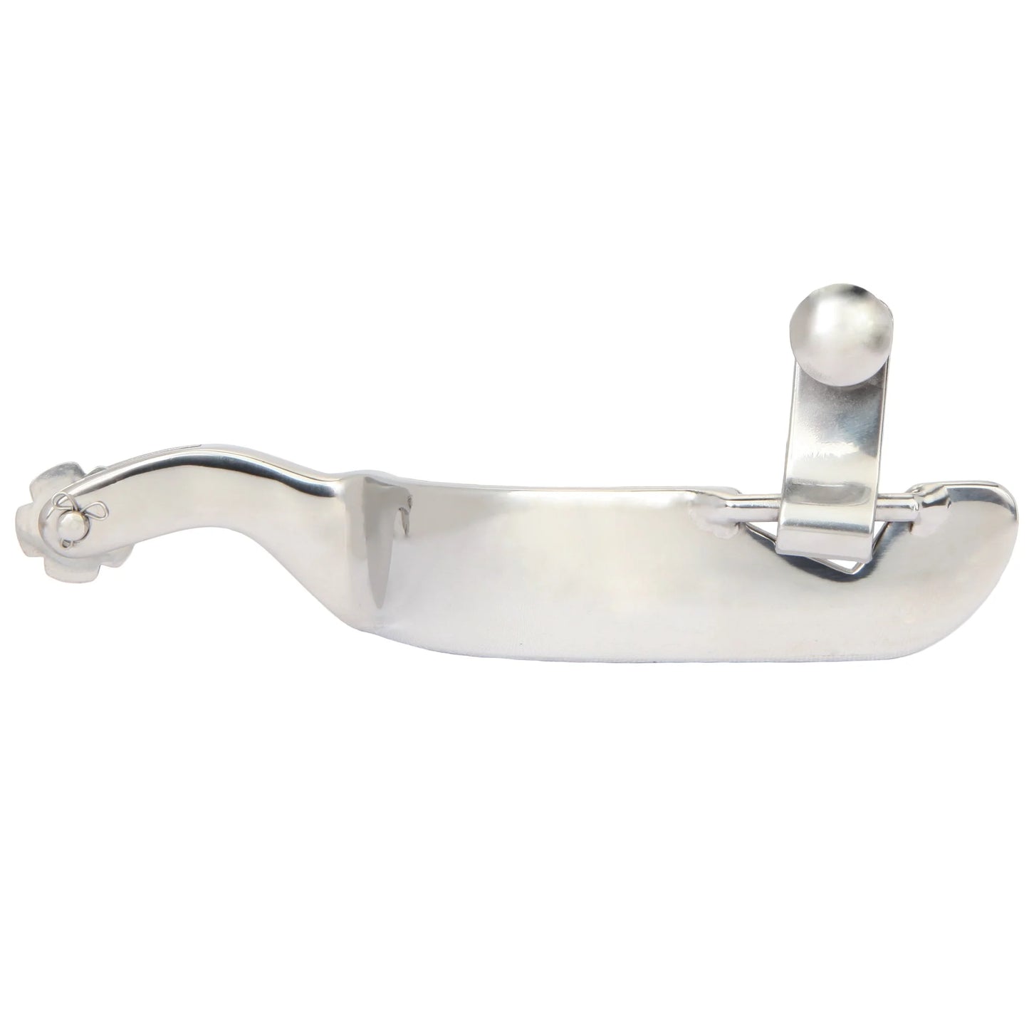 Myler B-17 Western Riding Spur with #1 Rowel - Medium Size - Stainless Steel