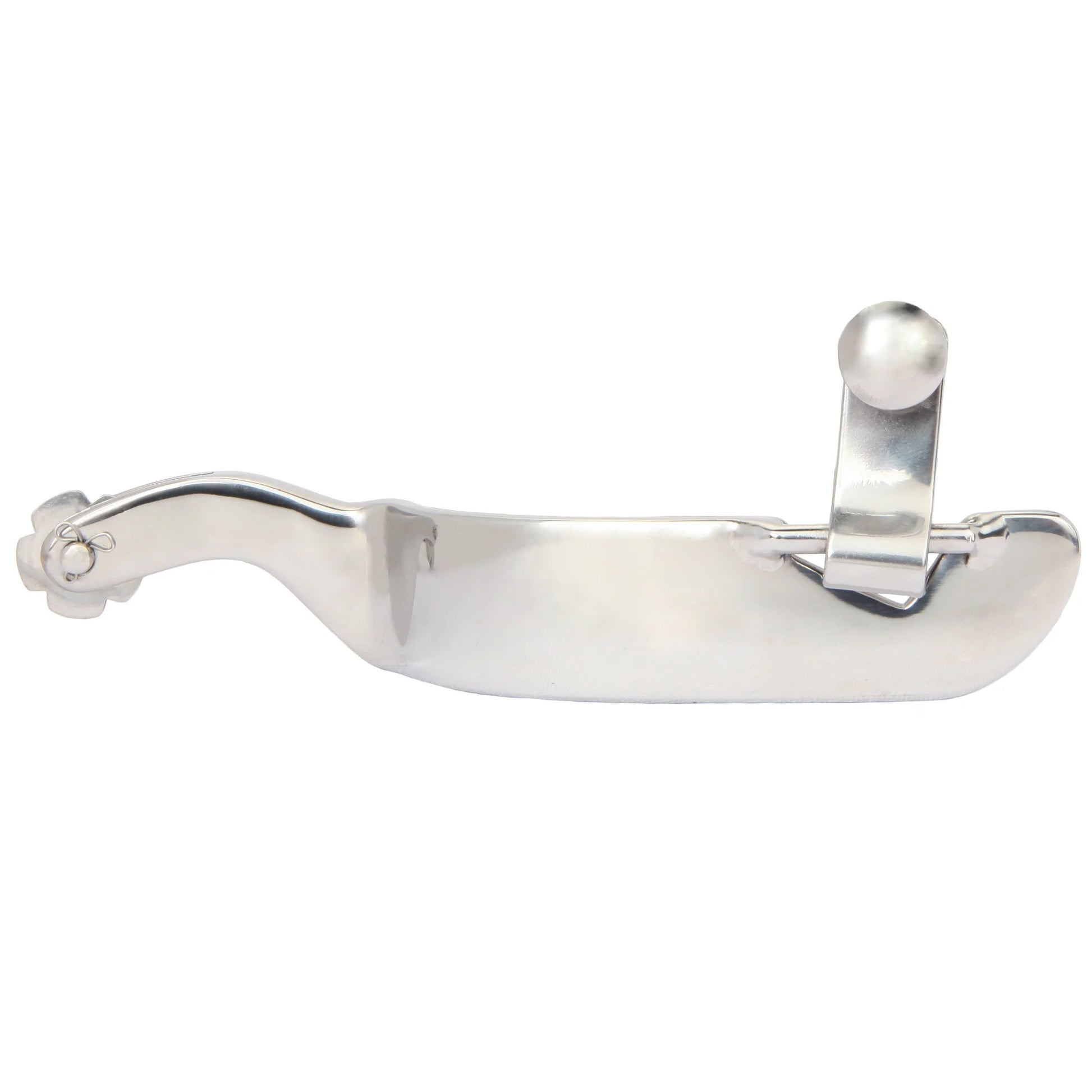 Myler B-17 Western Riding Spur with #1 Rowel - Medium Size - Stainless Steel