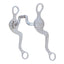Myler Embossed 7 1/2" Shank Horse Bit with 43MP Low Port Comfort Snaffle - 5" Mouth