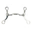 Myler MB 04 Comfort Snaffle with Low Port Short Shank Bit - Sweet Iron & Copper Inlay