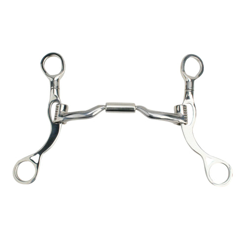 Myler MB 04 Comfort Snaffle with Low Port Short Shank Bit - Sweet Iron & Copper Inlay
