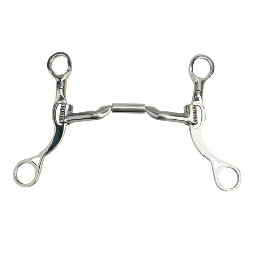 Myler MB 06 Short Shank Bit - Level 2 Low Port Comfort Snaffle Western Bit - 5" Mouthpiece