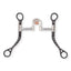 Myler MB 27HP Black Flat Shank Horse Bit with Stainless Steel Dots and Cricket - 5" Mouth