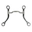 Myler MB 36 Black Flat Shank Bit with Stainless Steel Dots - 5" Sweet Iron Mouth