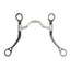 Myler MBB Black Flat Shank Bit with Stainless Steel Dots - Level 3 (33) - 5" Sweet Iron Mouth