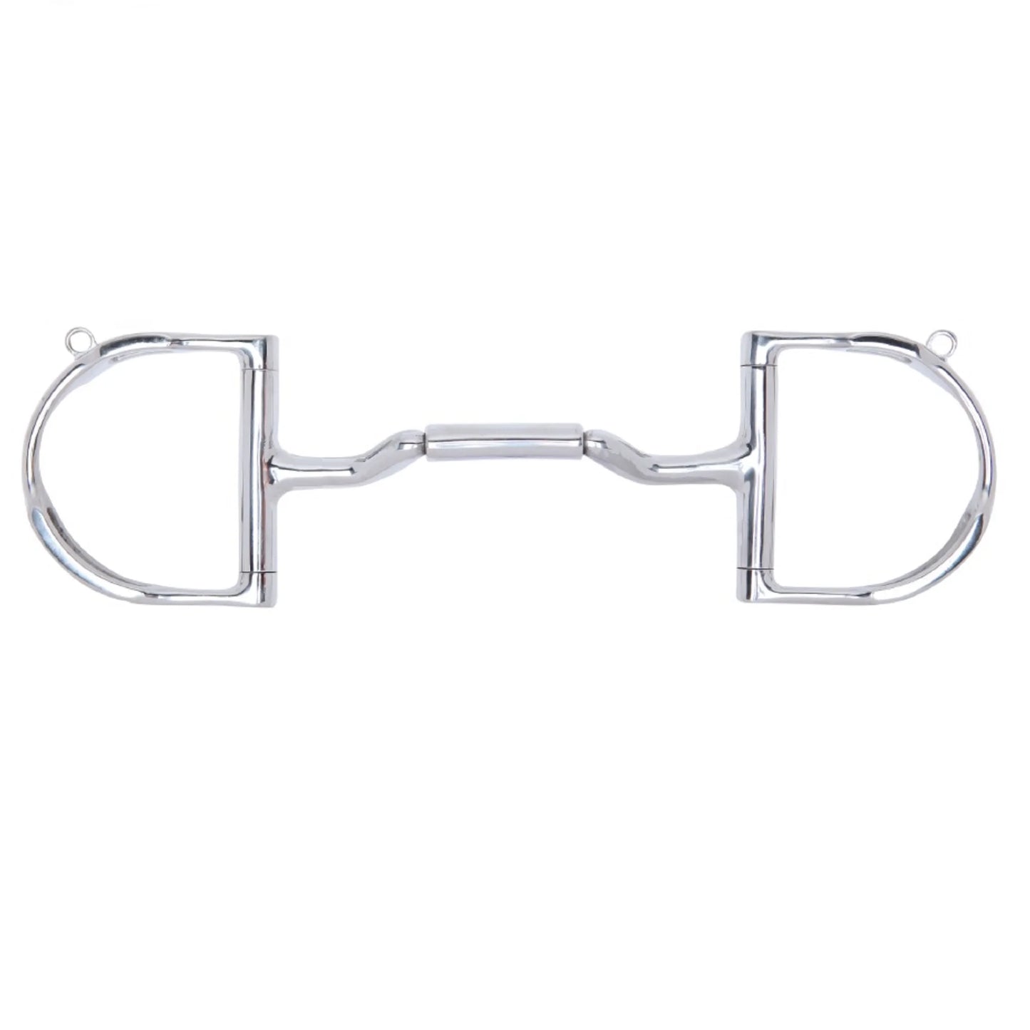 Myler Medium English Dee Bit with Hooks - MB 36 Forward Tilted Ported Barrel Sweet Iron