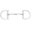 Myler Medium English Dee Bit without Hooks Level 1 Comfort Snaffle (02) - 5-inch Mouth Sweet Iron