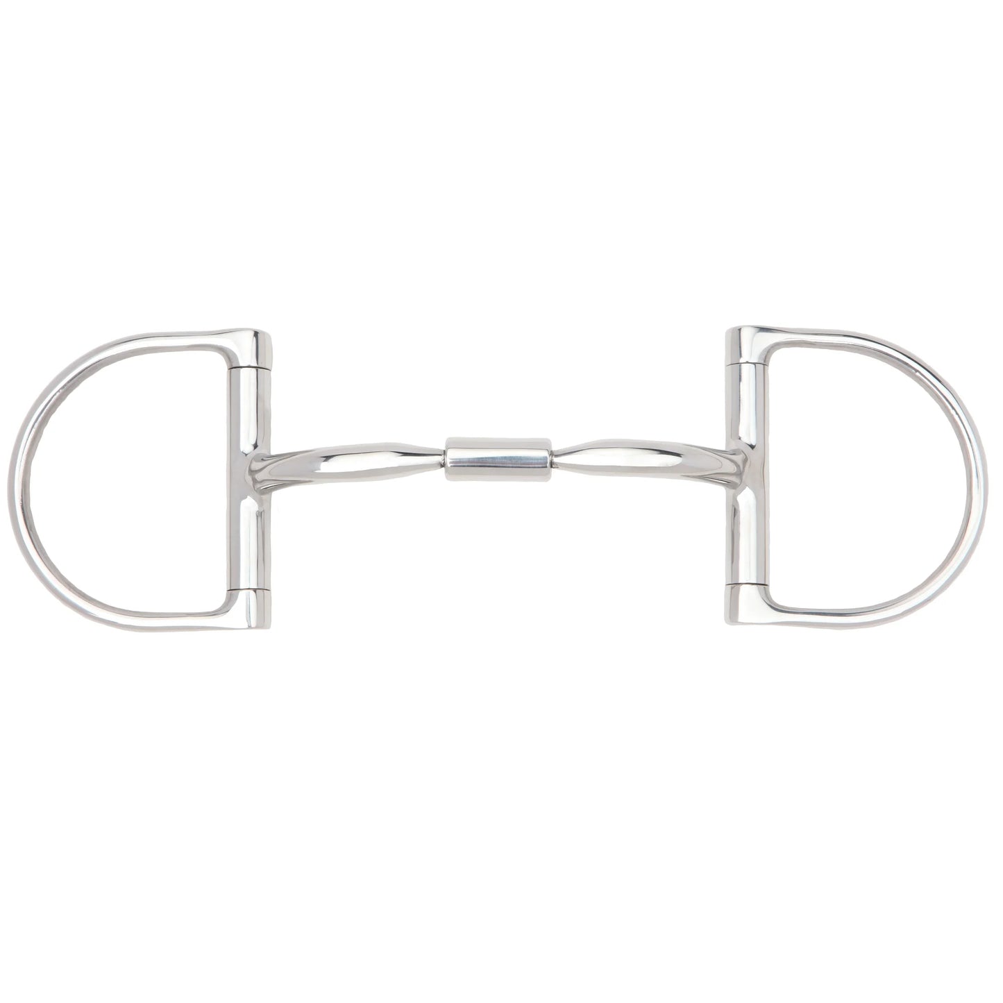 Myler Medium English Dee Bit without Hooks Level 1 Comfort Snaffle (02) - 5-inch Mouth Sweet Iron