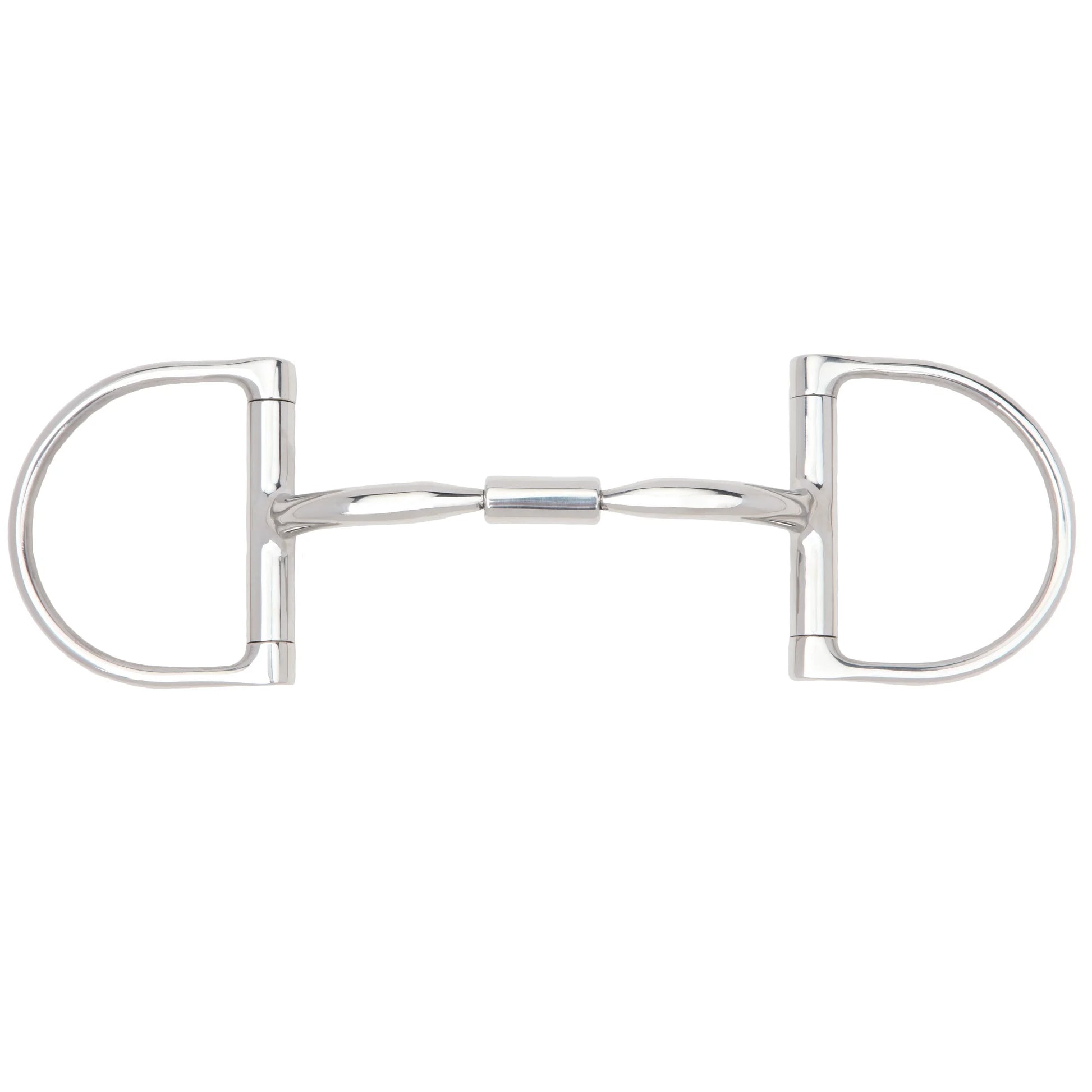 Myler Medium English Dee Bit without Hooks Level 1 Comfort Snaffle (02) - 5-inch Mouth Sweet Iron
