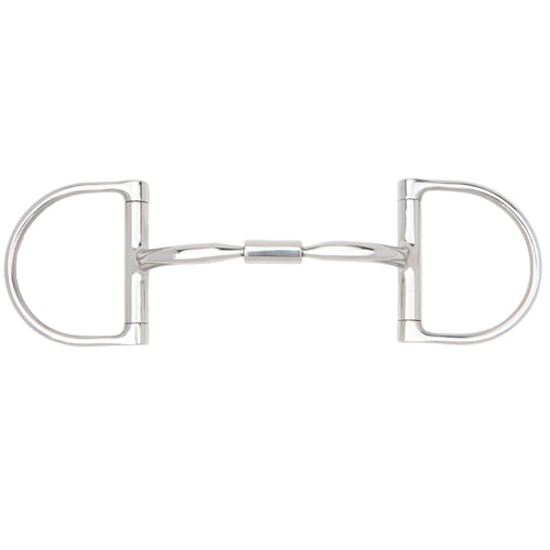 Myler Medium English Dee Bit without Hooks Level 1 Comfort Snaffle (02) - 5-inch Mouth Sweet Iron