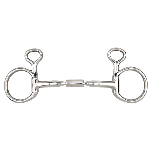 Myler MB 02 Comfort Snaffle Baucher Bit Level 1 - 5.5" Stainless Steel with Copper Inlay