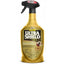 Absorbine UltraShield Gold Insecticide & Repellent in a 32 oz gold spray bottle. This powerful horse fly spray kills and repels over 100 insect species, including flies, ticks, and mosquitoes, before they bite. The black trigger sprayer offers versatile spray patterns for easy application. A must-have equestrian supply for field-tested, long-lasting pest protection and horse grooming.