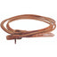 Premium Professional's Choice Round Hermann Oak Leather Split Reins in rich chestnut brown. These high-quality 2-piece western horse reins feature durable waterloop ends with tie strings and an embossed logo. Perfect for western performance, training, or everyday riding, these round leather reins combine a classic aesthetic with professional-grade strength. Essential gear for any horse owner’s western tack collection.