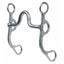 Professional's Choice Bob Avila AV Daisy Medium Port Horse Bit featuring a 5-inch sweet iron mouthpiece and 2-inch port. The 6-inch curved shanks are beautifully decorated with silver floral daisy overlays and gold-colored bead accents. This elegant western curb bit offers refined control and a stylish look, ideal for performance horses and western show equipment.