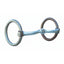 Professional's Choice Bob Avila O-Ring Snaffle Horse Bit featuring a 5-inch jointed sweet iron and copper mouthpiece to encourage salivation. This high-quality western bit includes 3.5-inch loose O-rings with stylish silver inlay detailing. Ideal for equestrian training and competition, it combines durability with a classic look, ensuring effective communication and comfort for your horse.
