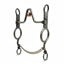 Professional's Choice AV Signature Collection Western horse bit featuring a high port with integrated copper rollers. Crafted from dark antique iron, the long shanks display elegant silver-toned chevron and striped inlays. This premium equestrian tack includes a double-link curb chain for refined communication and control. Ideal for Western performance horses, it combines artistic craftsmanship with functional design for advanced horsemanship and showing.