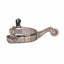 Professional's Choice Bob Avila AV Fancy Floral Western Horse Spurs featuring a burnished steel finish with intricate German Silver leaf and floral overlays and copper accents. These high-performance spurs include a classic 10-point rowel and a stationary neck. Perfect for western riders, these elegantly engraved spurs combine professional-grade durability with a striking traditional equestrian aesthetic for training and competition.