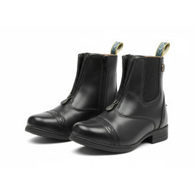 Shires Moretta Clio Plus Paddock Boots - Black, Child, Lace-Up Equestrian, Gently Used