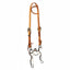 Professional's Choice PC 50 Anniversary light oil leather one-ear headstall with ornate silver-engraved buckles and conchos. This premium western horse bridle features a decorative silver-accented curb bit and white rope curb strap. High-quality western tack for horse showing, ranch work, or pleasure riding, showcasing expert craftsmanship and timeless style.