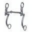 Professional's Choice PC 7 Shank Twisted Wire Horse Bit featuring a 5 1/8-inch stainless steel jointed mouthpiece. This sleek Western curb bit showcases polished 7-inch swept-back shanks and a textured twisted wire design for effective communication and control. A must-have piece of durable, high-performance equestrian tack for professional trainers and riders looking for precision and style in the arena or on the trail.