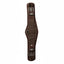 Professional's Choice 2XCool Monoflap Girth in chocolate brown, featuring an anatomical contoured design for horse comfort. This high-performance horse girth includes triple chill cooling fabric, a non-slip silicone grip liner, and stainless steel roller buckles. The centered D-ring allows for easy attachment of breastplates or training aids. Ideal for monoflap saddles, providing breathable, sweat-wicking support during rides.