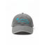 Lovewally In Dog Beers Embroidered Baseball Hat in charcoal grey. This adjustable 100% brushed cotton twill dad hat features vibrant cyan embroidery with a paw print and the funny quote, "In DOG beers I've only had one." A high-quality, stylish pet-themed accessory for dog lovers and beer enthusiasts, perfect for casual wear.